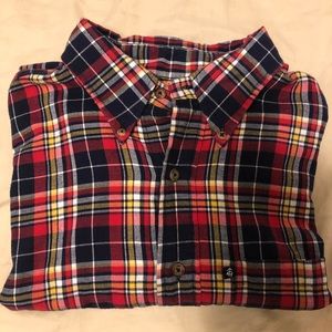Brooks Brother Plaid Flannel Long Sleeve Shirt (L)